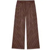 Vero Moda Pantalón plisado 'VMPolly' marrón / offwhite