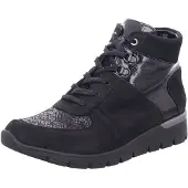 Waldlaufer Botas 'Stiefel Damen 626K82-300 001 Echtleder in schwarz' negro