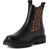 Tamaris Botas Chelsea marrón / brocado / negro