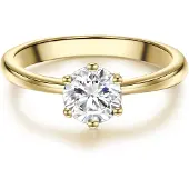 Trilani Anillo oro / transparente