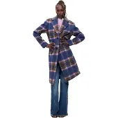 Desigual Abrigo de invierno 'CHAQ_CHECKERED 26WWEW30' azul