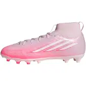 Adidas adidasBota de fútbol de media caña F50 SPARKFUSION LEAGUE césped natural seco / artificial 30 1/2 Solar Turbo / Cloud White / Distilled Pink Niño