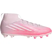 Adidas adidasBota de fútbol de media caña F50 SPARKFUSION LEAGUE césped natural seco / artificial 32 Solar Turbo / Cloud White / Distilled Pink Niño