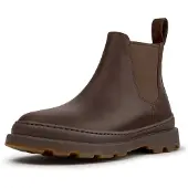 Camper para mujer. K400818-005 Botines de piel Brutus+ marrón (40), Plano, Ninguno, Casual, outlet 2026.
