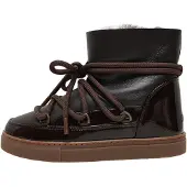 INUIKII para mujer. 1001.003.0132 Botas de Piel Gloss marrón (38), Plano, Cordones, Casual, outlet 2026.
