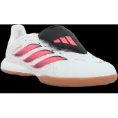 Adidas adidasBota de fútbol con lengüeta plegable Predator League Indoor 33 1/2 Cloud White / Solar Turbo / Core Black Niño