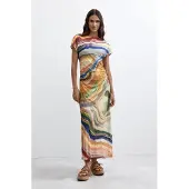 Desigual , Vestido Punto Manga Corta, Mujer, Poliester, Negro, XL