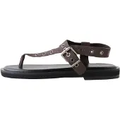 Next Sandalias de dedo marrón