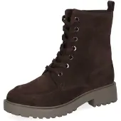 Caprice Botines con cordones marrón oscuro