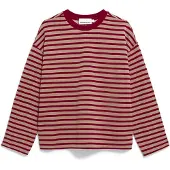 Armedangels - Women's Frankaa Stripe - Jerséis size XL, rojo/fucsia