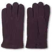 Howard London Guantes con dedos 'Leather Gloves Sander Dark Brown' marrón oscuro