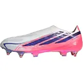 Adidas adidasBota de fútbol sin cordones F50 Hyperfast Elite césped natural húmedo 39 1/3 Cloud White / Solar Purple / Solar Turbo Unisex
