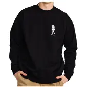 Revolution - Printed Crewneck - Jerséis size XL, negro