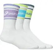 Asics unisex. 3033C295 Pack 3 Calcetines Logo Crew blanco (XL), Homewear, Deportivo, Algodón, outlet 2026.