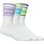 Asics unisex. 3033C295 Pack 3 Calcetines Logo Crew blanco (S), Homewear, Deportivo, Algodón, outlet 2026.