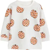 Next Camiseta crema / naranja / negro