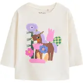 Next Camiseta 'Pferd' ecru / marrón / lila / rosa