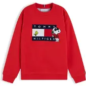 Tommy Hilfiger Sudadera 'Peanuts' navy / rojo / negro / blanco