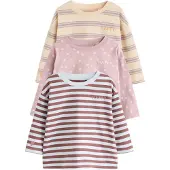 Next Camiseta rosa / magenta / talco / blanco