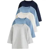 Next Camiseta crema / navy / azul cielo / gris claro