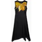 Desigual , Vestido Asimétrico Sin Mangas, Mujer, Viscosa, Negro, XL