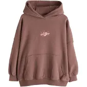 Next Sudadera marrón / rosa