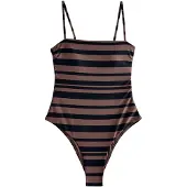 Next Traje de baño marrón / negro