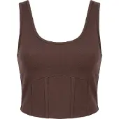 STUDIO SELECT Top 'Lil' marrón oscuro