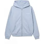 Pegador Sudadera con cremallera azul claro