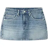 Mango Falda 'ESTRELLA' azul denim