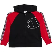 Champion Sudadera con cremallera rojo vivo / negro / blanco