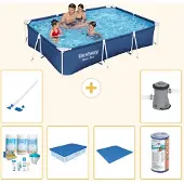 Bestway Steel Pro, rectangular, 300x201x66 cm, de 7 piezas, modelo S21548