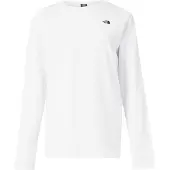 The North Face - Women's TNF Essential Simple Dome RLX L/S - Camiseta de manga larga size M, blanco