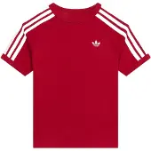 Adidas Originals Camiseta '3-Stripes' burdeos / blanco