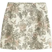 Next Falda ecru / verde claro