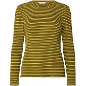 Selected Camiseta 'SLFAnna' marrón / verde