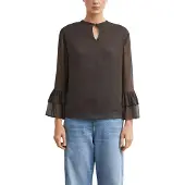 Comma Blusa marrón oscuro