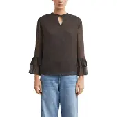 Comma Blusa marrón oscuro
