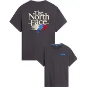 The North Face Camiseta 'Retro Trail' ecru / azul / grafito / rojo