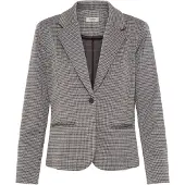 Fransa Blazer azul / capuchino / marrón oscuro