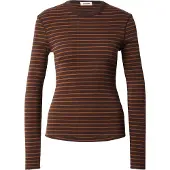 Drykorn Camiseta 'NURIT_2' chocolate / naranja