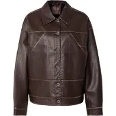 GUESS para mujer. W6YL12W2882 Chaqueta Denise Tokyo Marrón (S), Casual, Poliuretano, outlet 2026.