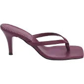 Trendyol Sandalias de dedo rojo vino