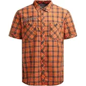 CAMP DAVID Camisa azul noche / naranja / blanco