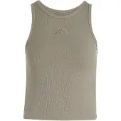 Adidas adidasCAMISETA SIN MANGAS ACANALADA KIT SMALL LOGO L Silver Pebble Mujer