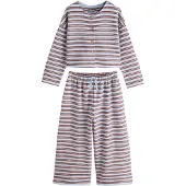 Next Conjunto ecru / azul claro / marrón