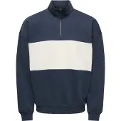 Only & Sons Sudadera 'ONSCERES' marino / blanco natural