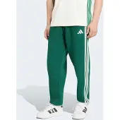 Adidas Pantalón verde / blanco