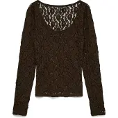 Vero Moda Top 'VMFlora' marrón oscuro