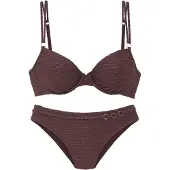 LASCANA Bikini marrón oscuro